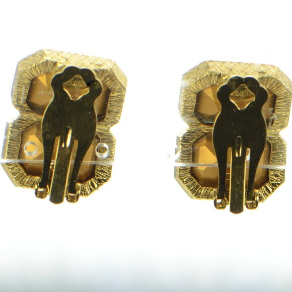 Vintage Kenneth Jay Lane KJL Crystal Clip-on Earrings - Picture 6 of 7